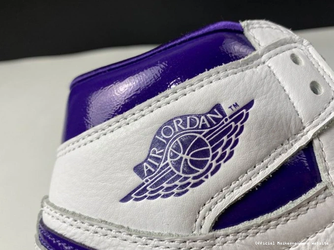Official Maikesneakers COURT AIR RETRO HIGH 1 JORDAN CD0461-151 PURPLE 0724
